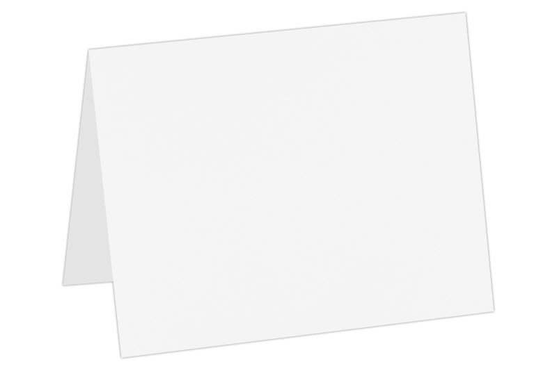 LUXPaper A6 Folded Cards | 4 5/8" x 6 1/4" | White | 100lb. Cover | 50 Qty - Image 1